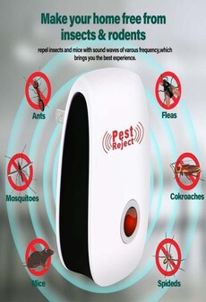 Home Electronic Ultrasonic Pest Repeller for Anti Rodent Insect Repellent Mouse Cockroach EU