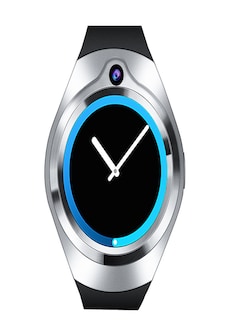 Android Smart Watch Phone- 5M Camera, Quad Core, GPS, Bluetooth, WiFi, 3G, 1.3 Inch Screen (Silver)