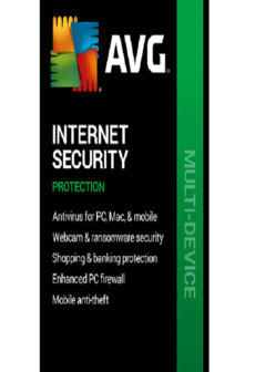 

AVG Internet Security - 10 Devices, 2 Years - Windows, Mac, and Android Key - GLOBAL