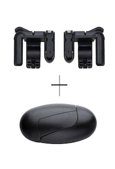 Mobile Game Controller Joystick Trigger Fire Button Aim Key Shooter Handle Stand