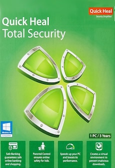 

Quick Heal Total Security 1 Device GLOBAL Key PC 1 Year