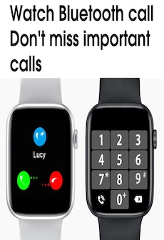 Smart Watch with LITE Pedometer Blood Oxygen For Android IOS Black