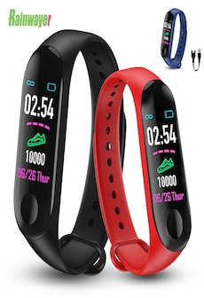 M3 Pro Smart Bracelet for Fitness with Heart Rate Functionality - Black