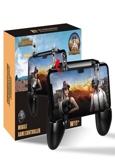 Image of W11 PUBG Mobile Gamepad Shooter Controller - Trigger Game Joystick Metal L1 R1 for iPhone Android