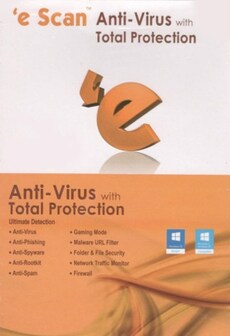 

eScan Anti-Virus with Total Protection 1 Device 1 Year PC GLOBAL