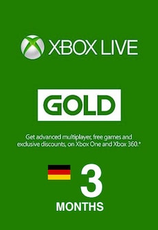 

Xbox Live GOLD Subscription Card 3 Months GERMANY XBOX LIVE