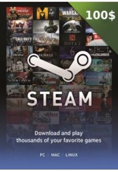 

Steam Gift Card 100 CAD Steam Key - For CAD Currency Only