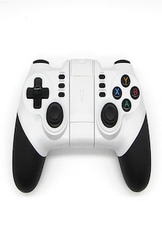 Image of Wireless Bluetooth Game Controller for iPhone Android Phone Tablet PC Gaming White