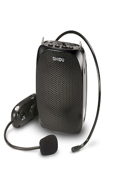 Image of SHIDU 10 Watts UHF Wireless Voice Amplifier - Black