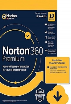 Image of Norton 360 Premium Non-Subscription - (10 Devices, 1 Year) - Symantec Key EUROPE