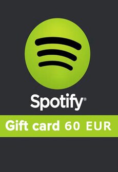 

Spotify Gift Card 60 EUR Spotify EUROPE