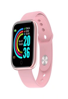Waterproof Smart Watch New Generation with Blood Pressure Measurement and Heart Rate Monitor Pink