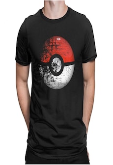 Image of Destroyed Pokemon Go Team Red Pokeball Leisure T Shirts Man Short Sleeved Tops New Tees Purified Cotton
