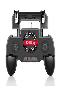 PUBG Mobile Phone Game Controller Joystick Cooling Fan Gamepad for Android IOS black