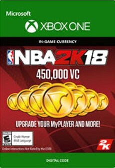 

NBA 2K18 Virtual Currency 450 000 Coins XBOX LIVE Key GLOBAL