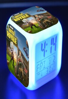 Fortnite Game Figures Color Changing Night Light Alarm Clock Kids Toy Gift