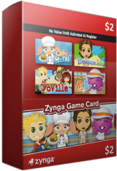 

Zynga Game Card Zynga GLOBAL 2 USD