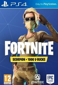 

Fortnite Scorpion Skin + 1000 V-Bucks PSN Key PS4 EUROPE