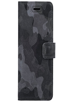 Huawei P20 Lite (2018)- Surazo® Phone Case Genuine Leather- Military Camouflage Gray