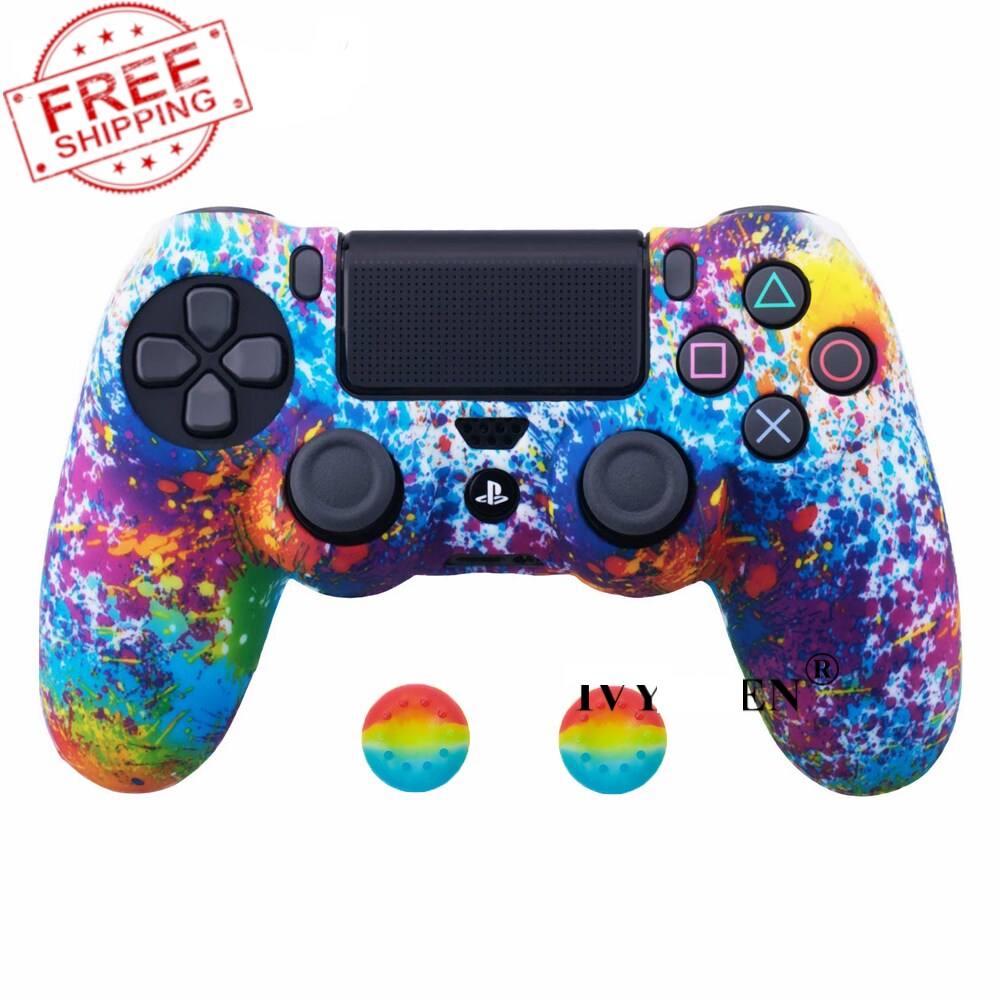 Ps4 Controller Silicone Cover Plus Thumb Grip Caps Art Splash G2a Com