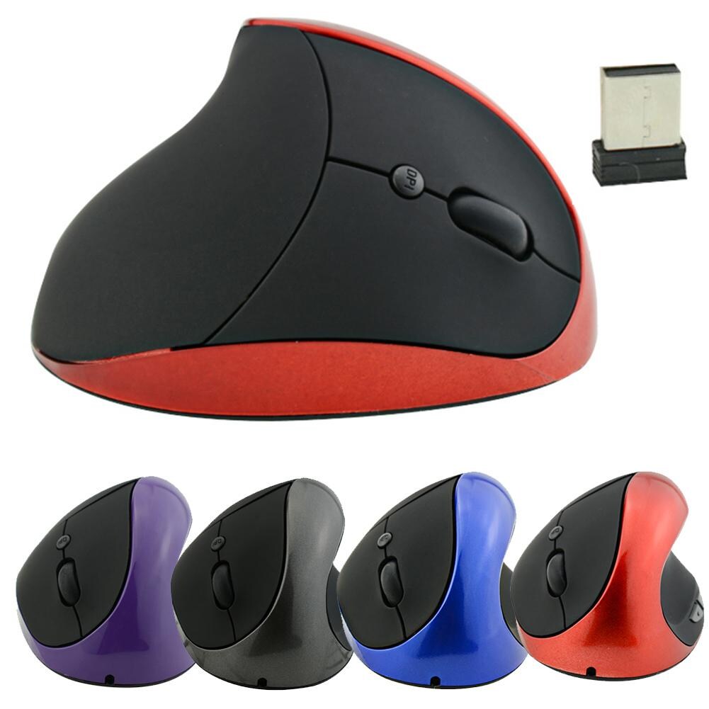 Ergonomic Rechargeable 2.4G Wireless/Wired 6 Keys Optical Vertical ...