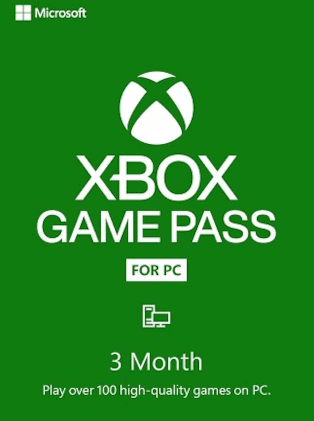 XBOX Game Pass para PC por 3 Meses, Microsoft - Código Digital