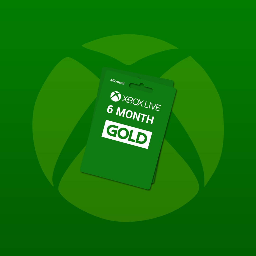 xbox live 6 month gift card