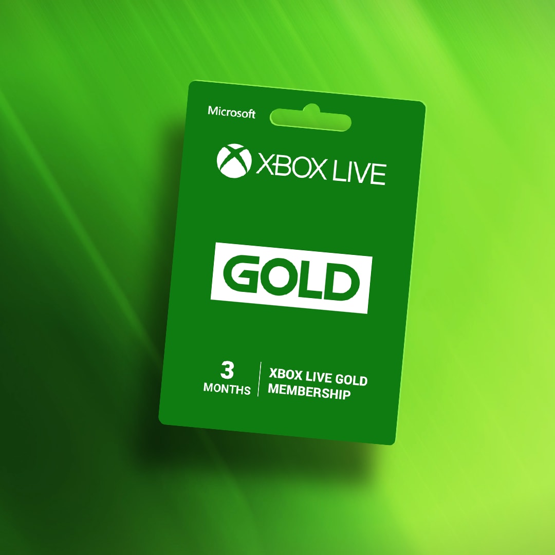 xbox live card 3 months