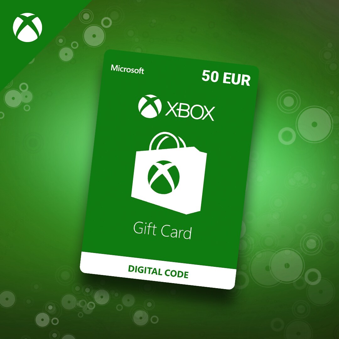 Xbox Live Gift Card Europe 50 Eur Key - 50 digital roblox gift card
