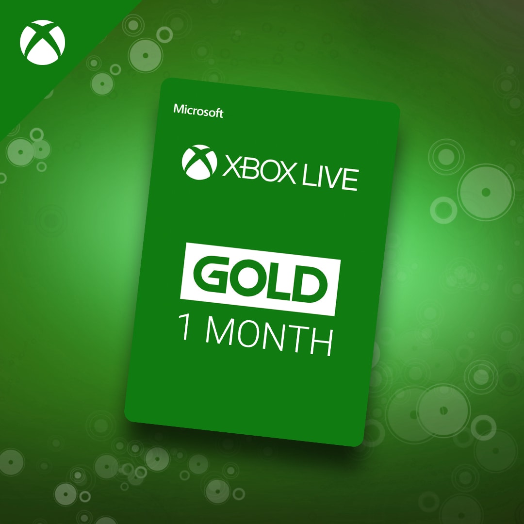 xbox live gold 1 month membership