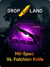 Counter Strike 2 RANDOM MIL-SPEC VS. FALCHION KNIFE SKIN BY DROPLAND.NET - Key - GLOBAL