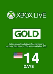 Xbox Live Gold Trial Code XBOX LIVE 14 14 Days Xbox Live NORTH AMERICA