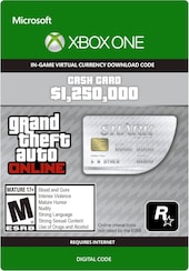 Grand Theft Auto Online: Great White Shark Cash Card 1 250 000 Xbox Live Key GLOBAL