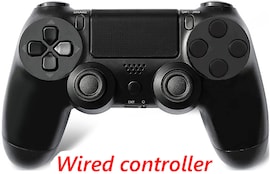 PS4 Wired Controller Dual Shock 4 Gamepad For Sony Playstation 4 Black Black