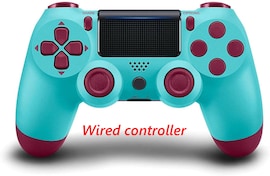PS4 Wired Controller Dual Shock 4 Gamepad For Sony Playstation 4 Berry Blue