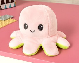 Flip toy - octopus (pink-green) / Pluszak przewrotek - ośmiornica (różowo-zielona)