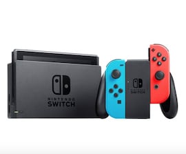 Nintendo Switch Console (2nd Generation, Neon Blue and Red) Blue