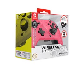 Nintendo Switch Faceoff Wireless Controller - PDP Camo  Pink