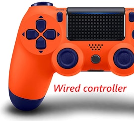 PS4 Wired Controller Dual Shock 4 Gamepad For Sony Playstation 4 Sunset Orange
