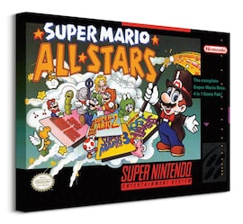 Super Nintendo Super Mario Allstars - obraz na płótnie
