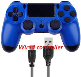 PS4 Wired Controller Dual Shock 4 Gamepad For Sony Playstation 4 Blue