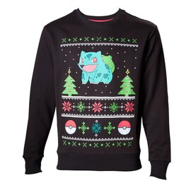 Pokémon - Bulbasaur, Grey, Sweater L