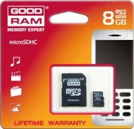 Karta Pamięci Microsdhc Goodram 8Gb Class4 + Adapter