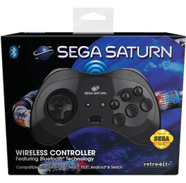 SEGA Saturn Official Wireless Gamepad Blue Bluetooth
