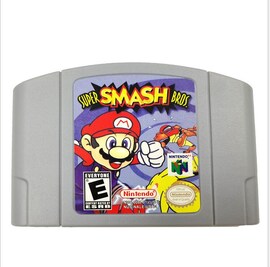 Super SMASH BROS Video Game Cartridge English  US Version NTSC for Nintendo 64 N64 Game Console  Gaming