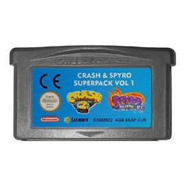 2 in 1 Crash & Spyro Pack Volume 1 EUR Version English Language  32 Bit Game For Nintendo GBA Console Nintendo 3DS