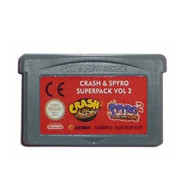 2 in 1 Crash & Spyro Pack Volume 2 EUR Version English Language  32 Bit Game For Nintendo GBA Console Nintendo 3DS