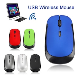 2.4G Wireless Mouse USB 2.0 Receiver Professional for Laptop PC Gamer Blue