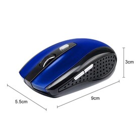 2.4GHz Wireless Mouse Adjustable Blue
