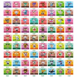 72pcs Amiibo Tiny Villager Invite Cards NFC Game Cards Animal Crossing for Switch/Switch Lite/Wii U New 3DS Nintendo Switch Gaming